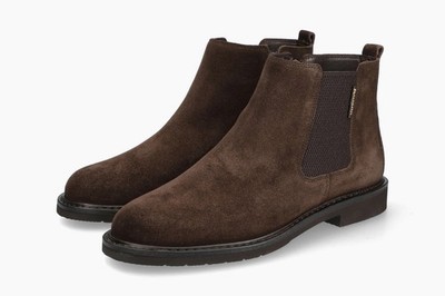 Mephisto Murray Dark Brown Velours 9851 Boots Men s Size 8 Suede