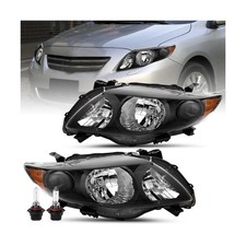 JSBOYAT Headlight Assembly Replacement for 2009 2010 Toyota Corolla CE/LE/XLE...