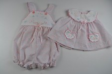 Vintage Baby Girls Romper and Top Set Size 6-9 Months