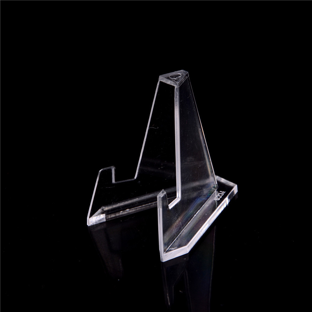 Clear Acrylic Medals Coins Display Stand Easel Show Holder Exhibit Mount BHH^RR