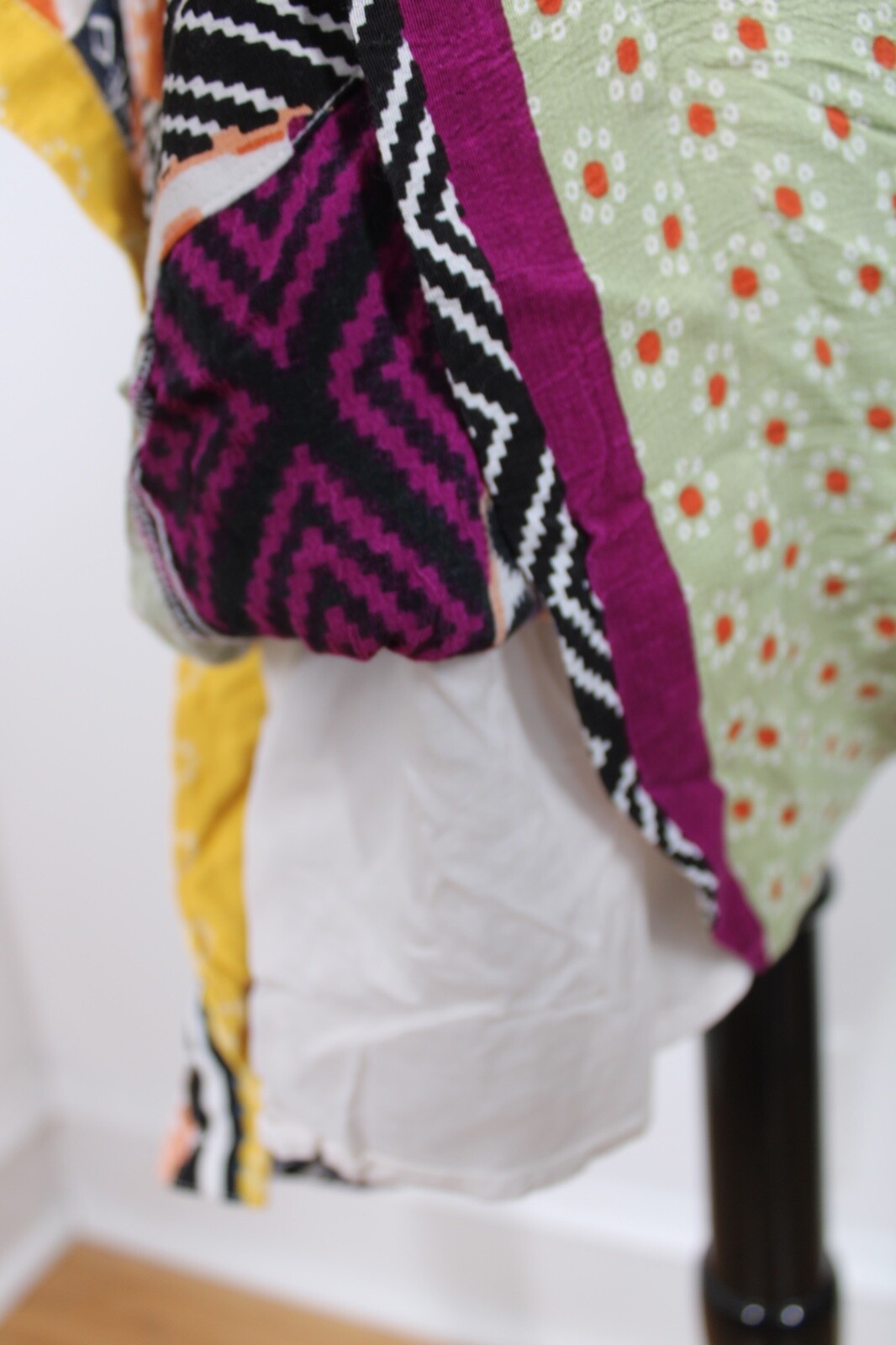 Anthropologie 4 Multicolor Patchwork Button-Front… - image 7