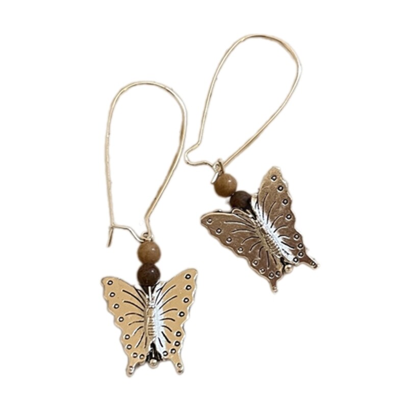 Drop Earrings Trendy Butterfly Dangle Earrings Alloy Material Ear Pendants