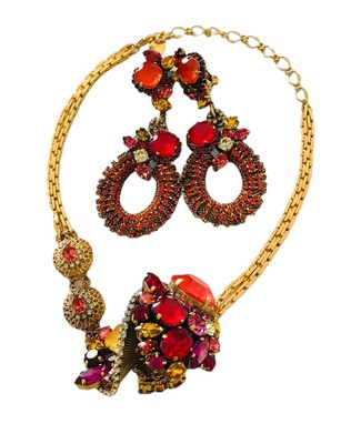 Erickson Beamon Damen Bossa Nova Swarovski Kristall Halskette und Ohrringe Set