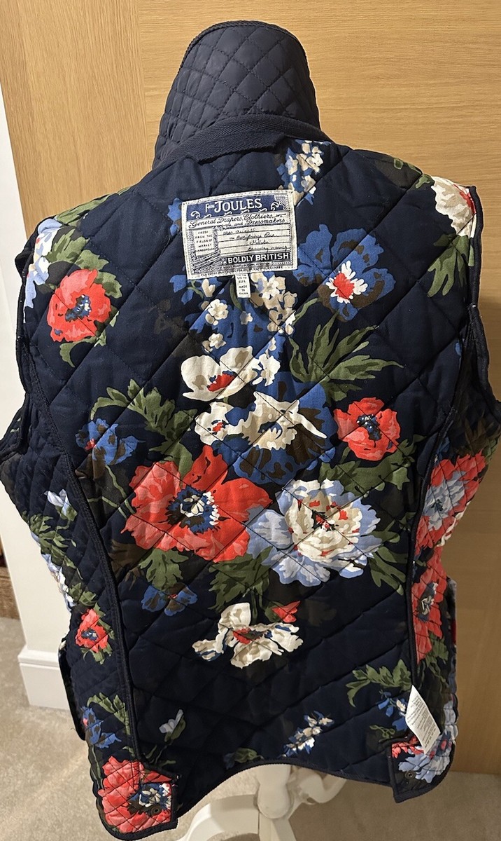 JOULES MOREDALE- Padded Quilted Jacket Coat Navy Lightweight Size 14 VGC View 6