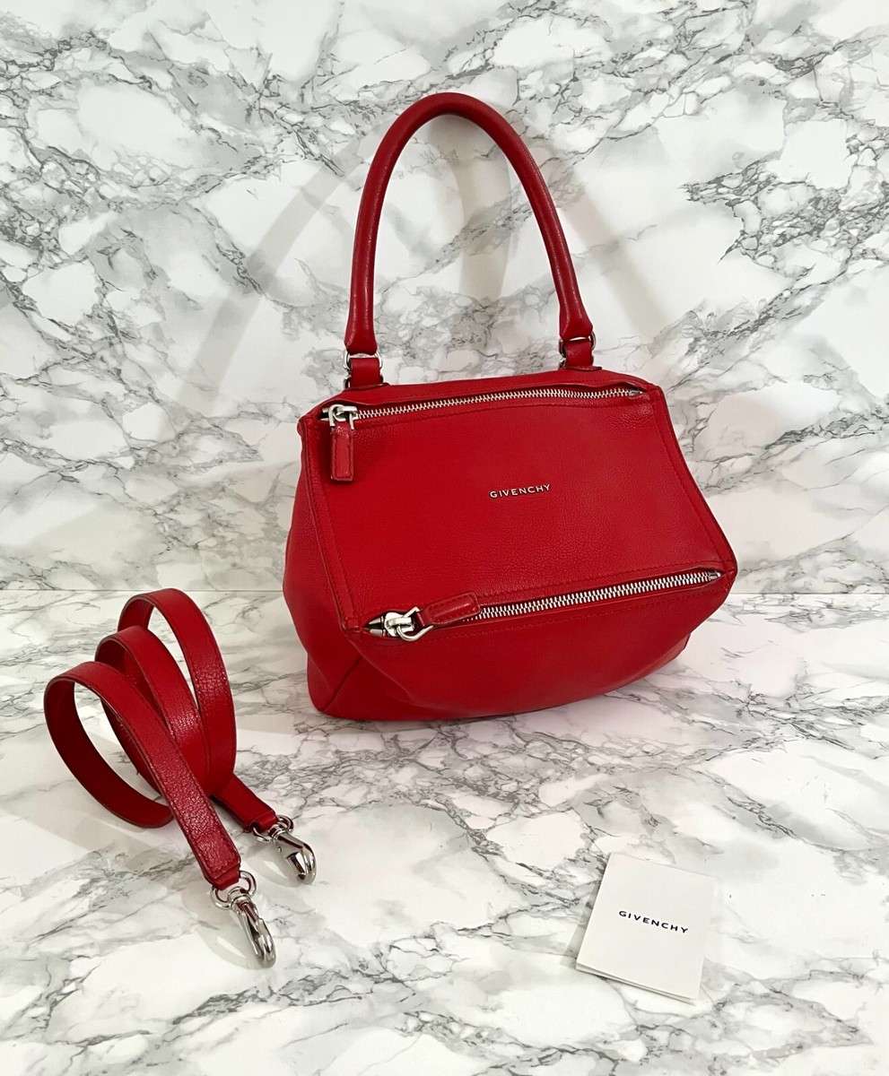GIVENCHY PANDORA SMALL BAG IN RED GRAINED CALFSIN LEATHER | eBay