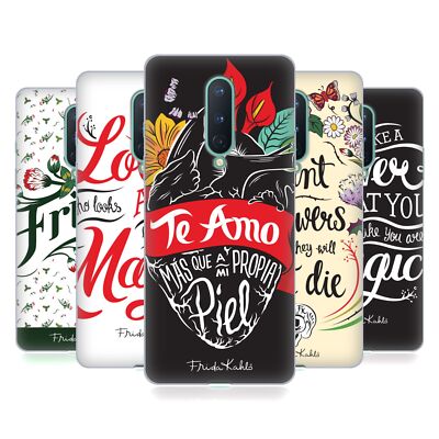 OFFICIAL FRIDA KAHLO TYPOGRAPHY SOFT GEL CASE FOR GOOGLE ONEPLUS PHONES