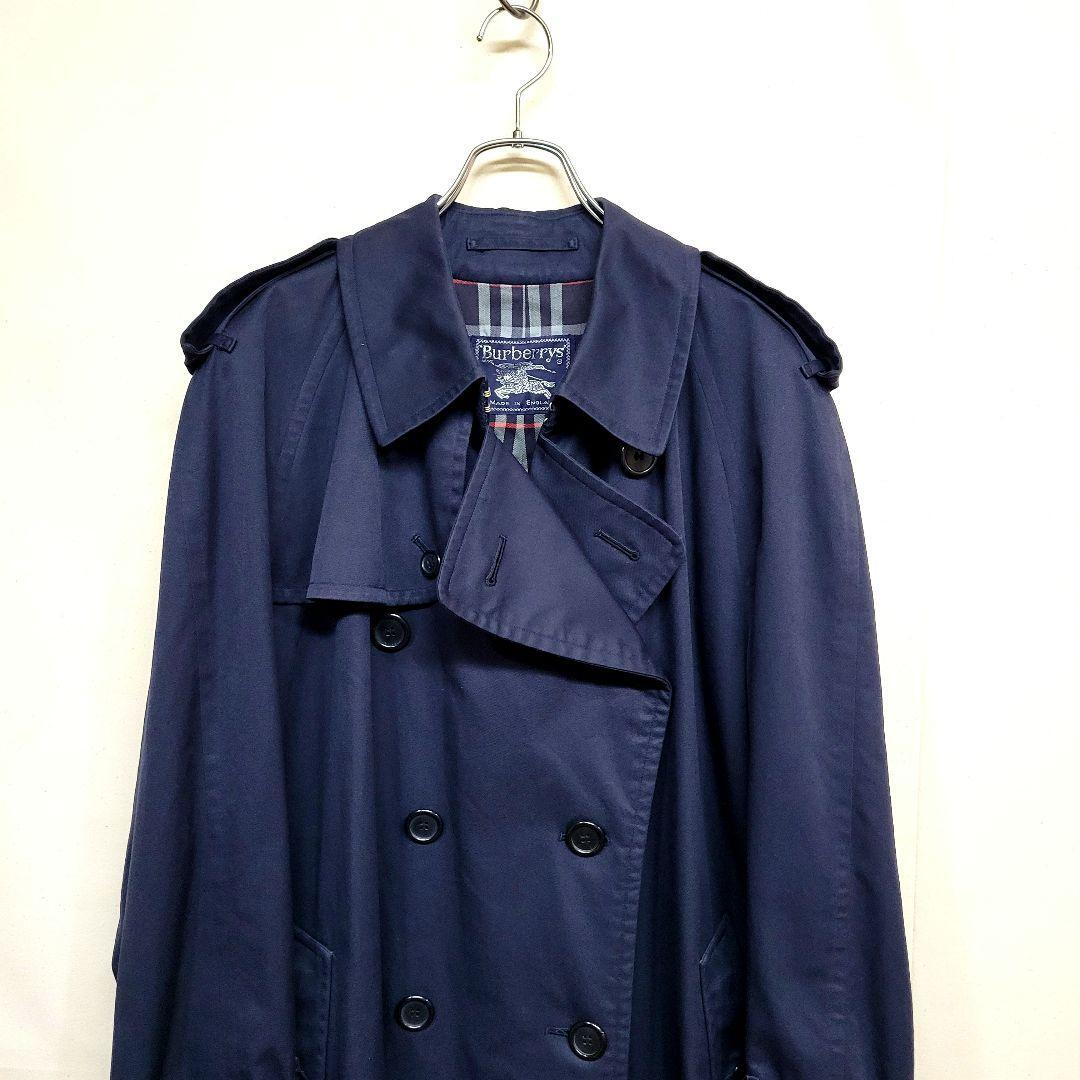 Burberry Men size XL Trench Coat Superb 80'S Vintage Burberrys Wrench Coat Made