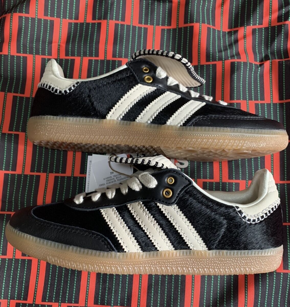 WALES BONNER x adidas originals Black Samba Pony Tonal for WALES BONNER x adidas originals Black Samba Pony Tonal for