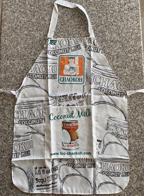 Chao Koh Coconut Milk Brand Apron Water Stain Resistance Front Pocket NEW!