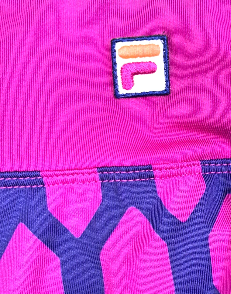 Fila Tennis Skirt Skort Women's M Stretch Navy / Magenta Performance Pickleball