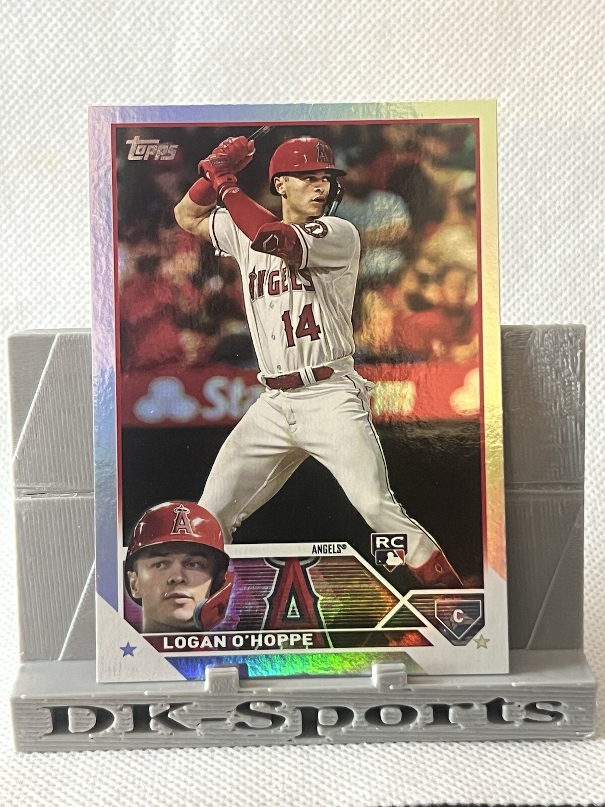 2023 Topps Series 2 - Rainbow Foil #363 Logan O'Hoppe (RC) - Los Angeles Angels
