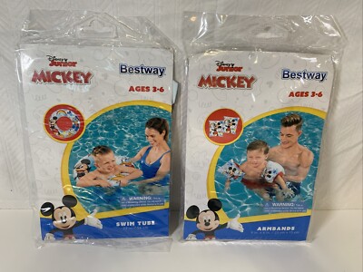 Bestway Disney Mickey Mouse Donald Duck Swim Tube & Mickey Mouse Armbands 2022