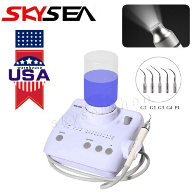 Dental Scaler Ultrasonic 2 Bottles & LED Handpiece fits EMS Cavitron SKYSEA