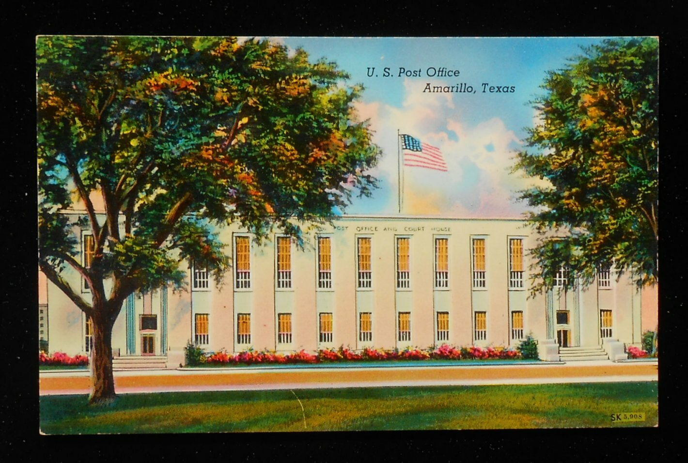 1950s Post Office Amarillo TX Potter Co Postcard Texas eBay