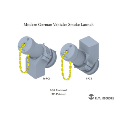 ETmodel 1:35 P35-259 Modern German Vehicles Smoke Launch 3D Printed