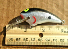 1ct BLACK SILVER WH 2.5" Shallow COFFIN BILL CRANKBAIT Bass Fishing Baits Lures