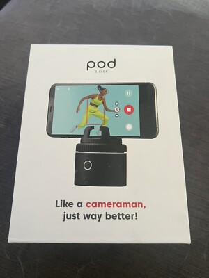 Pivo Pod Silver with Remote - Fast Auto Tracking Phone Silver