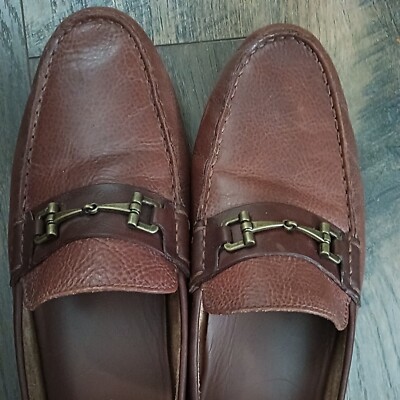 COLE HAAN Somerset Link Brown 11.5 Men Leather Horse Bit  display picture 1
