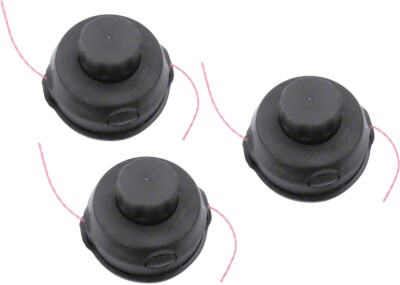 Matrix 3x Ersatzteil Fadenkopf und Faden komplett für Rasentrimmer EGT 5 in 1
