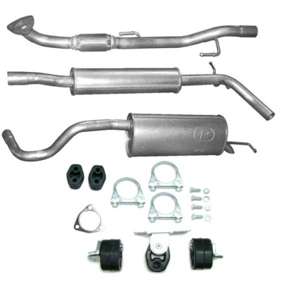 Auspuff Komplett Skoda Roomster 1.4i -16V Bj. 05/2006-06/2011 + Montagesatz