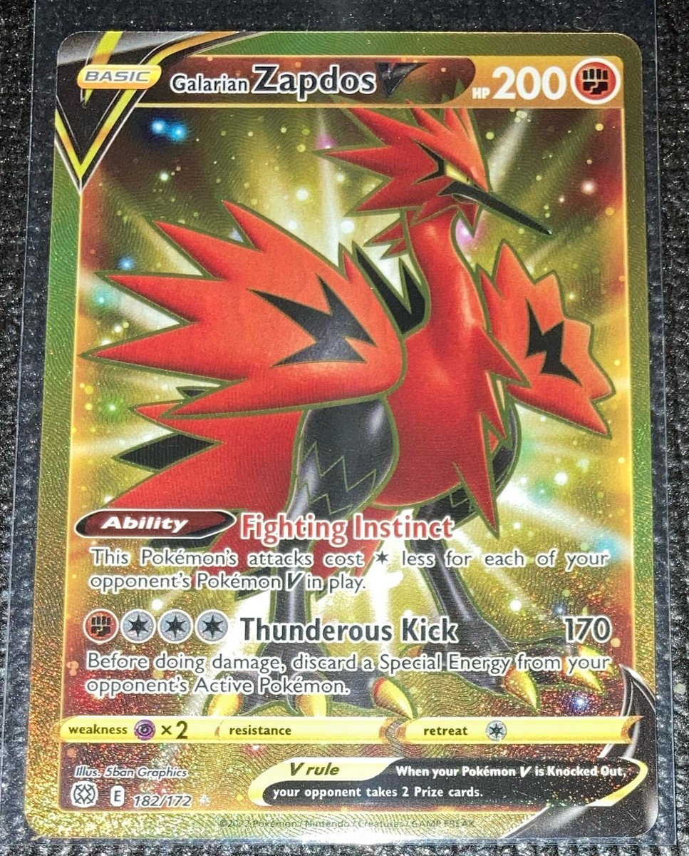 Galarian Zapdos V & Tyranitar V セット Galarian Zapdos V (Full Art) - SWSH06: Chilling Reign - Pokemon