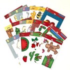 Vintage O'Scrap! Accents Cardz Frames Scrapbook Die Cuts Rare Lot of 17 + Bonus!
