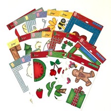 Vintage O'Scrap Accents Cardz Frames Scrapbook Die Cuts RARE Lot of 17 Bonus