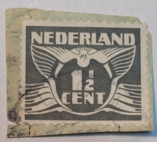 Nederland Postage ~ Daily 1½¢ Gray Stamp ~ Posted/Used ~ c.1925 ~ 03