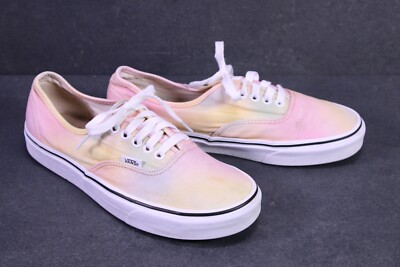 Vans Sneaker Authentic Damen Skaterschuhe rosa gelb Batik Gr. 39 bunt CH1-847
