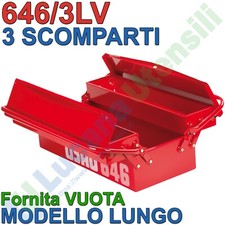 Cassetta PortaUtensili Attrezzi USAG Estensibile VUOTA Valigetta Lamiera 646/3LV
