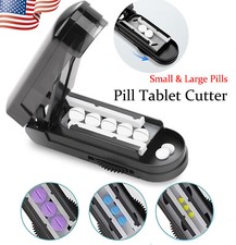 Pill Tablet Cutter for Small or Large Pills, Pill Splitter with Blade for Pills