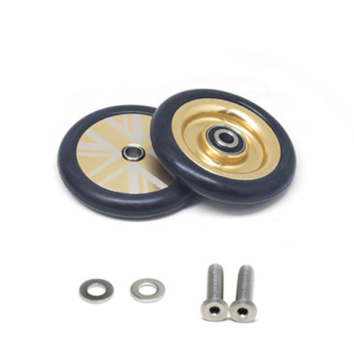 nov wheel (Union Jack) / Gold - light weight easy wheel for Brompton