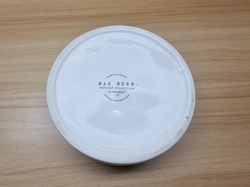 RAE DUNN "BARK & WOOF" CERAMIC DOG BOWLS - 6" - Picture 7 of 8
