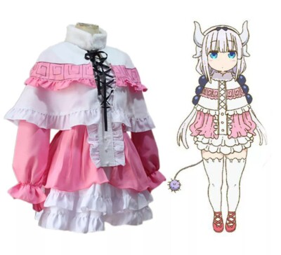 Miss Kobayashi-san Dragon Maid Kanna Kamui Anime Uniform Kleid Cosplay Kostüm