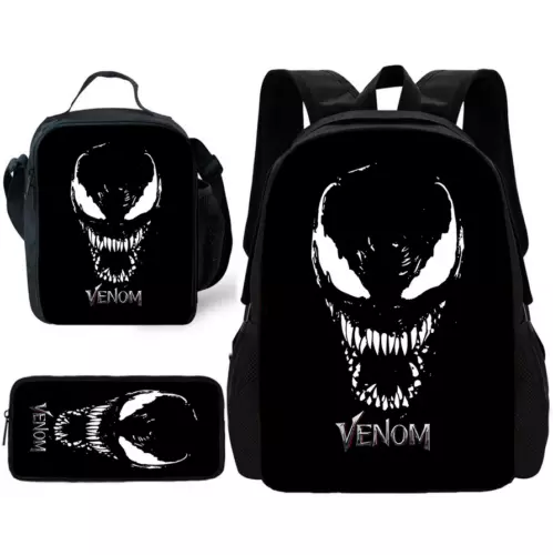 Kids Marvel Venom School Backpack Bags Insulated Lunch Bag Pencil Case Set Gift* - Picture 11 of 31