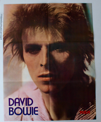 NEAR MINT VINTAGE 1973 DAVID BOWIE SPACE ODDITY VINYL LP POSTER EX