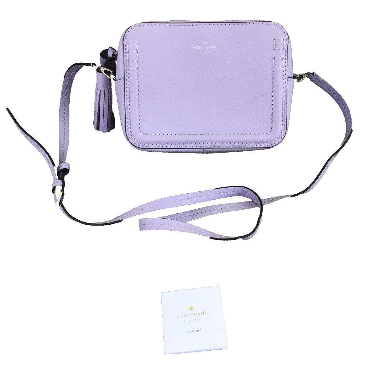 KATE SPADE Orchard Street Arla Purple Pebbled Leather Crossbody