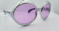 Vintage Silver Oval Oversized Sunglasses FRAMES ONLY