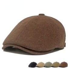 Cappello Newsboy Uomo In Pile Di Lana Regolabile Beret Pittore Casual