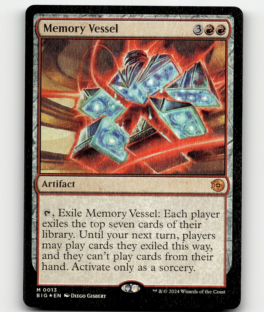 big score cards mtg FOIL - MTG Memory Vessel #13 - Outlaws of Thunder Junction: The Big Score
