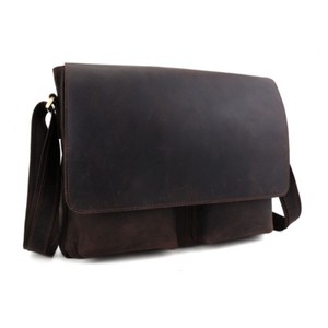 real leather man bag