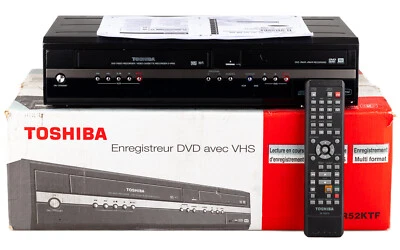 Toshiba D-VR52 VHS DVD Enregistreur / Secam / Boîte D'Origine / Uniforme 1 J. - Photo 1/4