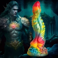 Creature Cocks Majestic Merman Silicone Dildo - Rainbow Fantasy Adult Sex Toy