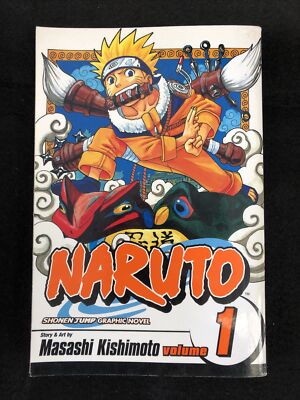 LOT of 6 Naruto Books Volumes 1-6 Masashi Kishimoto English Manga
