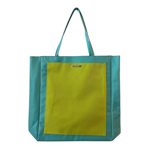 2 Clinique große Tragetaschen türkis & limettengrün und lila & fuchsia unbenutzt