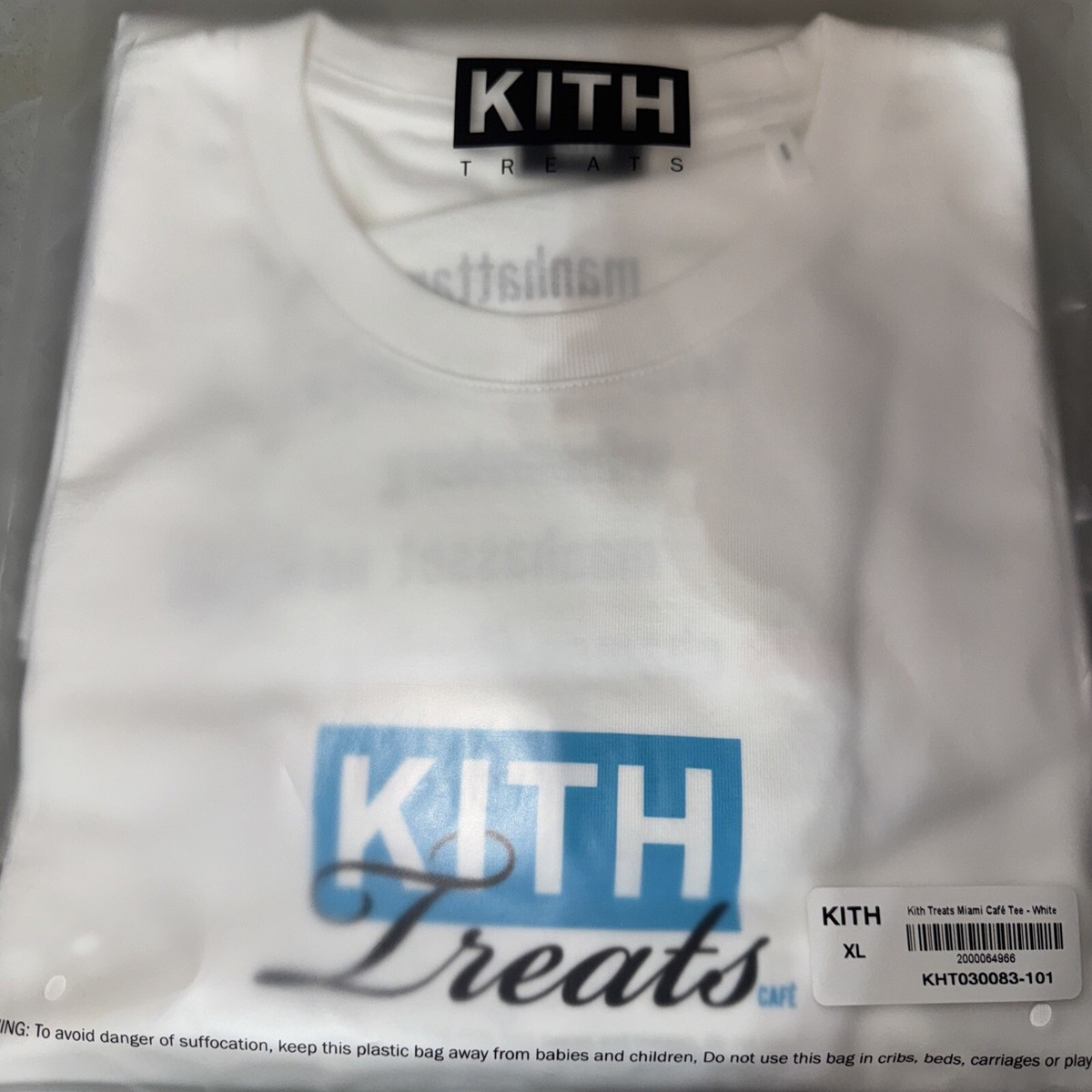 Kith Treats MIAMI Café Tee SOLD OUT SIZE XL Brand New [teal Logo 