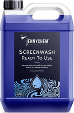Jennychem Ready Mixed Screenwash Windscreen Fluid 5L. All Seasons with -6°C 2.78 per litre