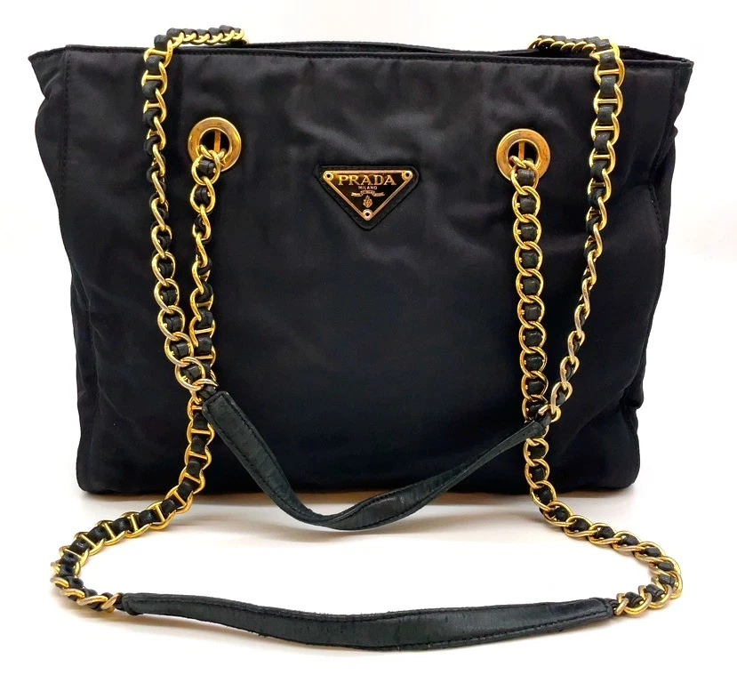 PRADA Tessuto Shoulder Bag Black Bags & Handbags for Women for