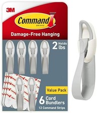 Damage Free Cord Organizer Bundlers for Hanging Electrical Cables