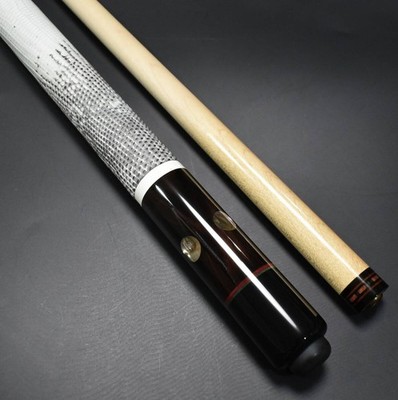 Vintage 1980s Adam Cue Helmstetter Pool Cue Bocote Genuine Lizard